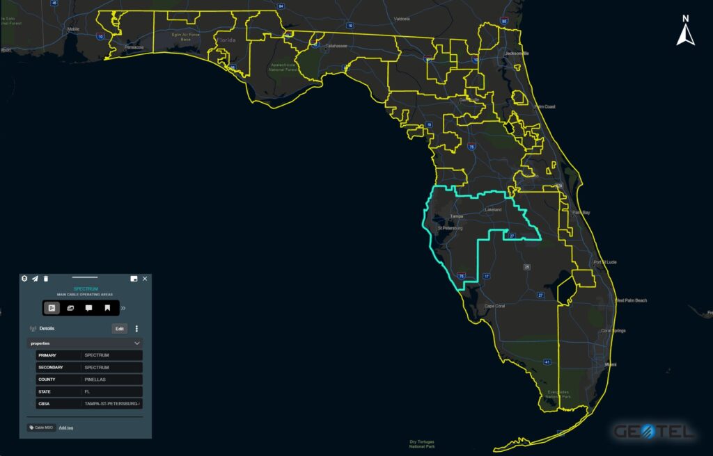 The Power of Geographic Information Systems (GIS) Request a Demo: Cable MSO